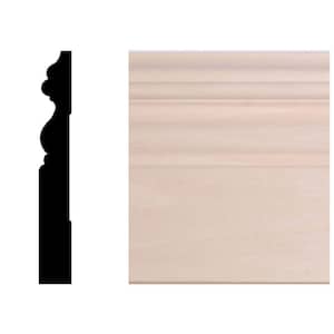 29/64 in. x 3 in. x 96 in. Hardwood Wood Victorian Baseboard Moulding