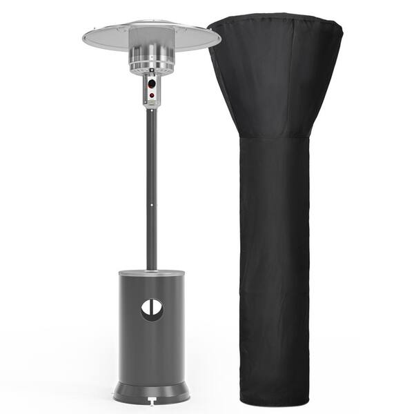 PamaPic 48000 BTU Gray Propane Patio Heater with Cover PHSXGMH3 The