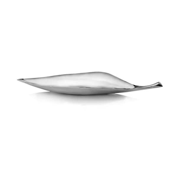 HomeRoots Silver Irregular Metal 36 in. Decorative Tray
