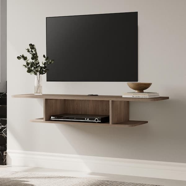 Fitueyes Floating Tv Stand Wall Mounted, Tv Console With Shelves