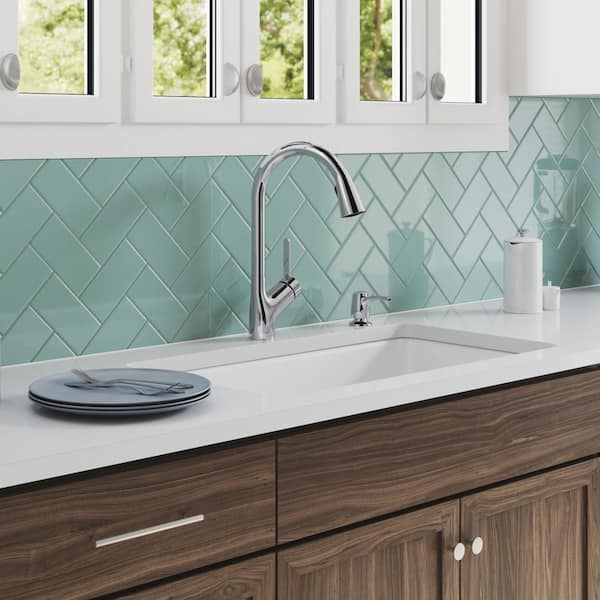 Setra Single-Handle Touchless Pull-Down Sprayer Kitchen Faucet in Polished Chrome