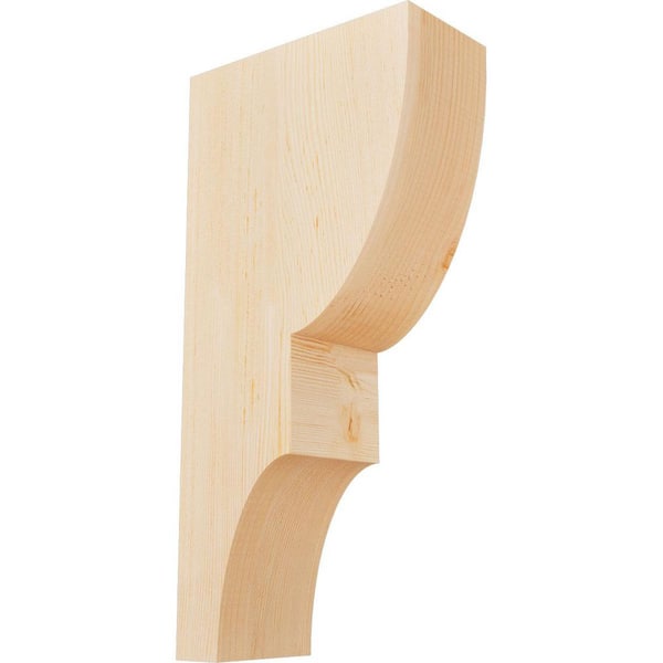 Ekena Millwork 5-1/2 in. x 12 in. x 24 in. Douglas Fir Ridgewood Smooth Corbel