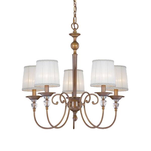 Eurofase Locksley Collection 5-Light Antique Bronze Chandelier