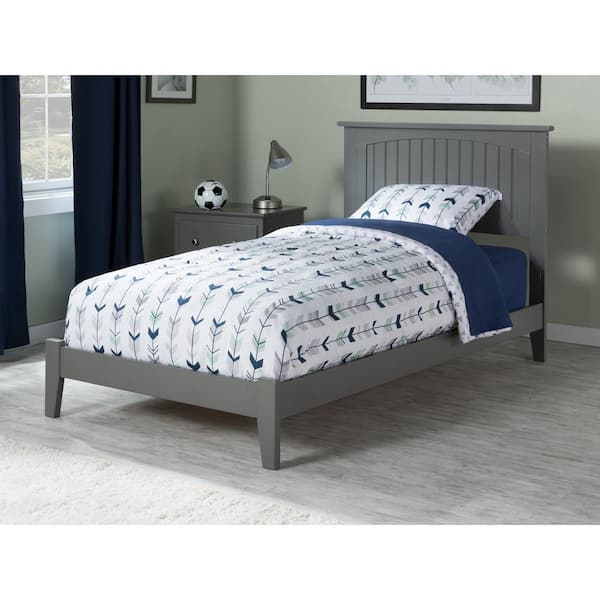 AFI Nantucket Twin Traditional Bed in Grey