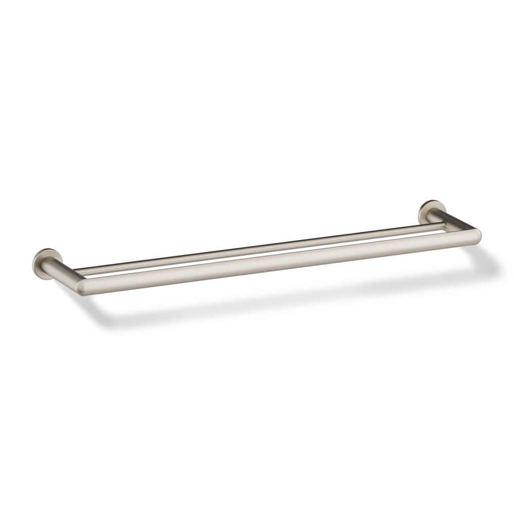 KOHLER Kumin 24 in. Double Towel Bar in Vibrant Brushed Nickel K
