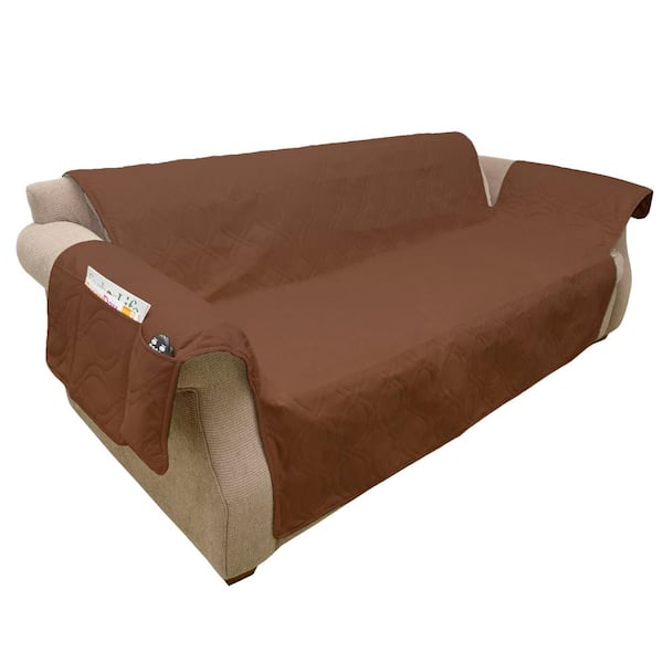Petmaker Non Slip Brown Waterproof Sofa, Slipcovers For Leather Couch And Loveseat