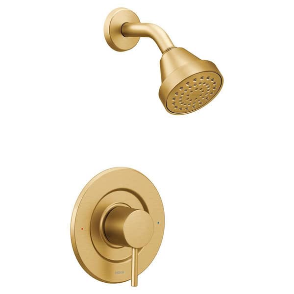 Align Single Handle Shower Trim Kit in Brushed Gold (Valve Not Included)
