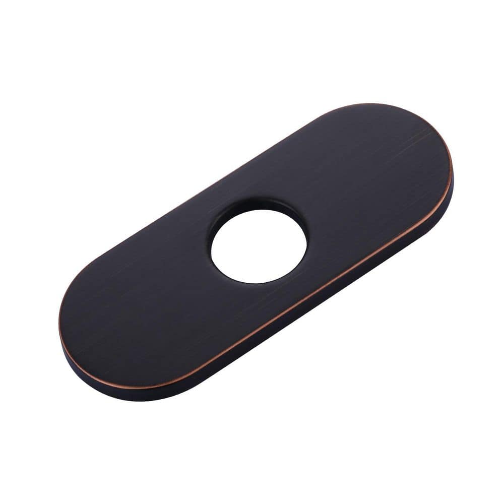 6.3 in. x 2.44 in. x 0.7 in. Stainless Steel Kitchen Sink Faucet Hole Cover Deck Plate in Oil Rubbed Bronze (1 Pack） price history on PriceWatchPro