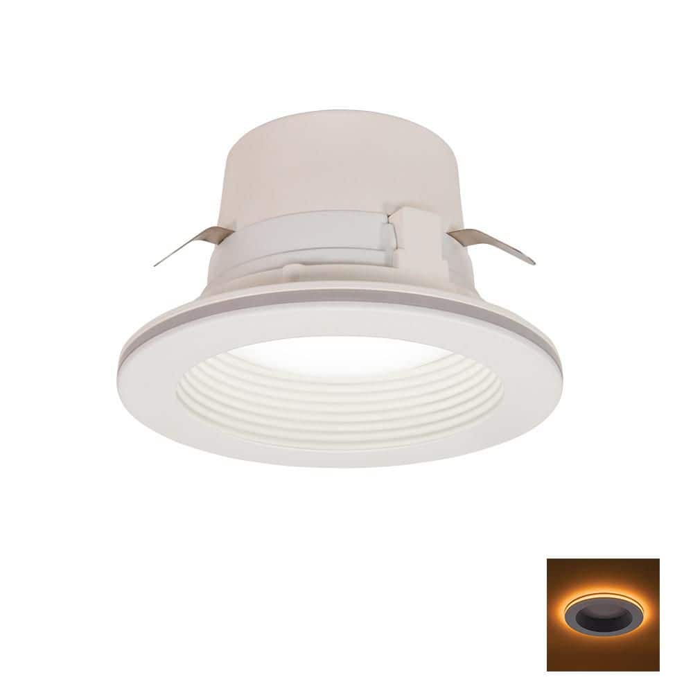 4 in. Adjustable CCT Retrofit Integrated LED Recessed Downlight Trim with N