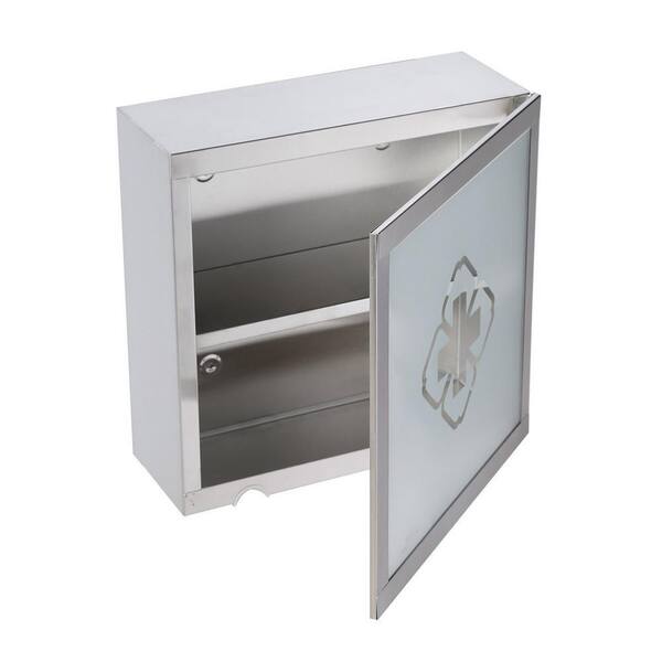 RENOVATORS SUPPLY MANUFACTURING Mini Clove 11-3/4 in. Width x 11-3/4 in. Height Stainless Steel Recessed or Surface Mount Bathroom Medicine Cabinet