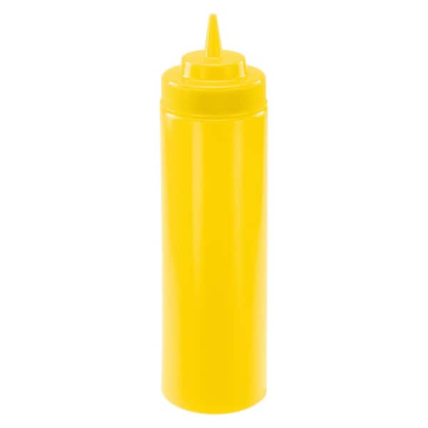 Winco 24 oz. Yellow Squeeze Bottles (6-Pack)