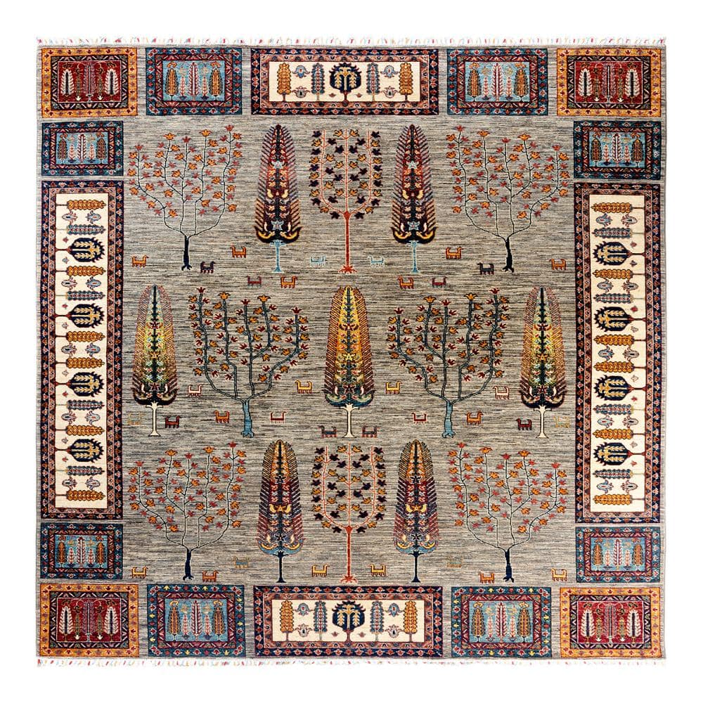 Tribal Fawn 8 X 10 Hand Knotted Wool Indoor Area Rug price history on PriceWatchPro