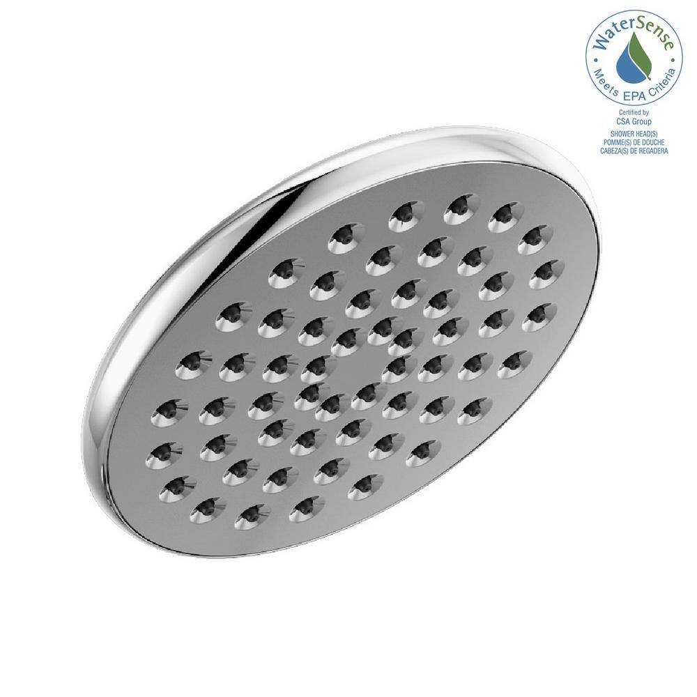 Chrome 6-Inch Modern Rain Shower Head