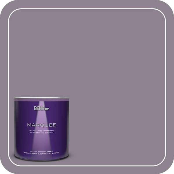 BEHR MARQUEE 1 qt. #670F-5 Gothic Amethyst Eggshell Enamel Interior Paint & Primer