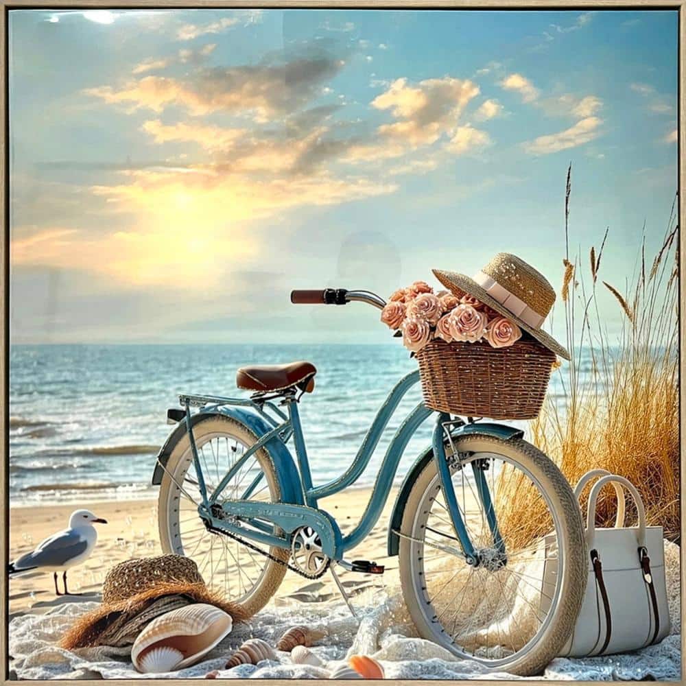 Coastal 32 in. x 32 in. Framed Painting price history on PriceWatchPro