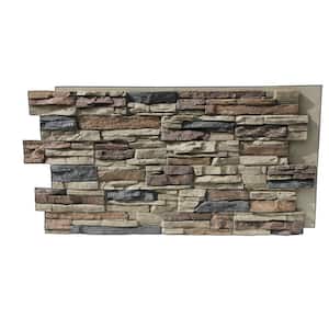 Lightning Ridge 48 in. x 24 in. Class A Fire Rated Faux Stone Siding Panel Finished Nature Spirit