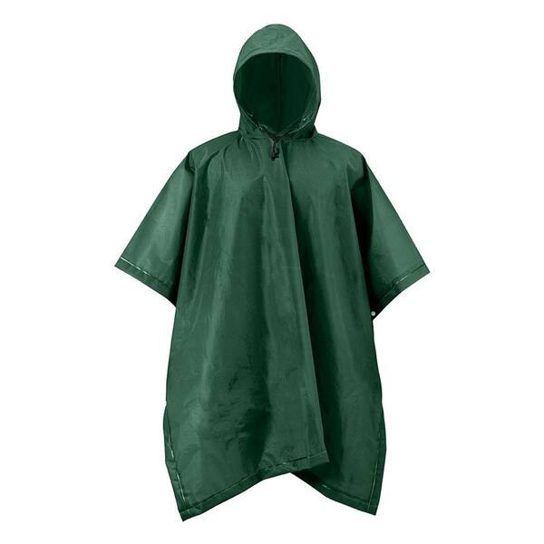 Mossi XT Series One Size Green Adult Rain Poncho Forest
