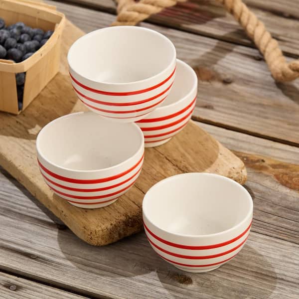 Certified International Dockside 20 fl. oz. Red Stoneware Ice
