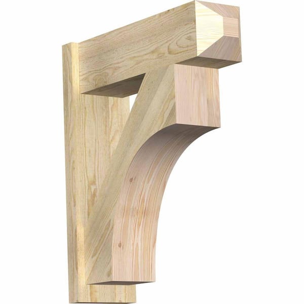 Ekena Millwork 8 in. x 30 in. x 26 in. Westlake Craftsman Rough Sawn Douglas Fir Outlooker