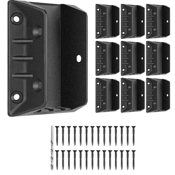 Afoxsos 20-Pack Extra Thick Aluminum Deck Railing Bracket Connectors for 2 x 4 Wood Posts with Robust Triangle Design