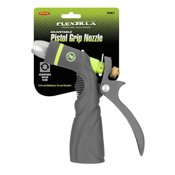 Flexzilla ZillaGreen Metal Adjustable Pistol Grip Garden Hose