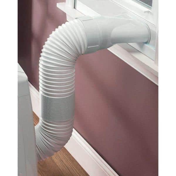 TURBRO 5 in. x 6.5 ft. Non-Insulated Flexible Exhaust Hose for Portable Air  Conditioner, Clockwise 707-90-012 - The Home Depot
