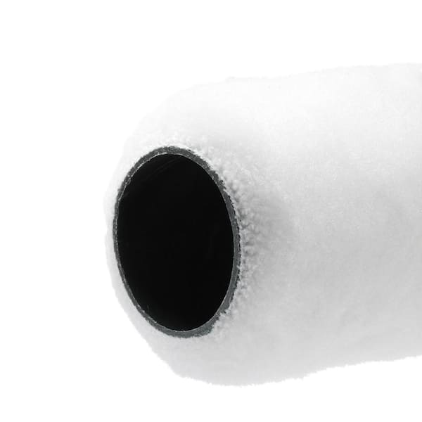4 in. x 1/2 in. High-Density Fabric Pro White Woven Fabric Roller Cover Applicator/Tool