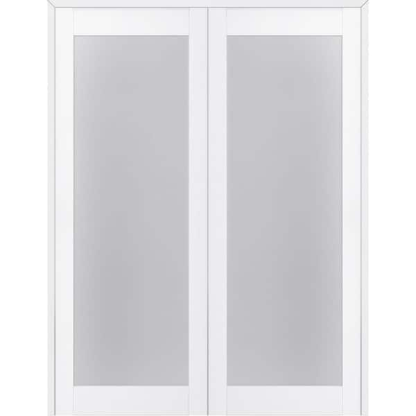 Belldinni Paola 36 in. x 80 in. Both Active Full Lite Frosted Glass ...