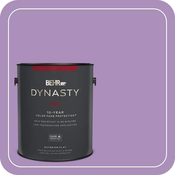 BEHR DYNASTY 1 gal. #650B-5 Garden Pansy Flat Exterior Stain-Blocking Paint & Primer