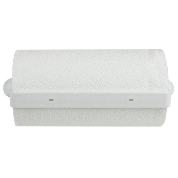 Wall Mounted Plastic Paper Towel Holder, White