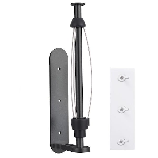 Magnetic Wall Mount Black Paper Towel Holder Strong Magnet Adhesive Under Cabinet Rustproof for Kitchen RV 1 Piece