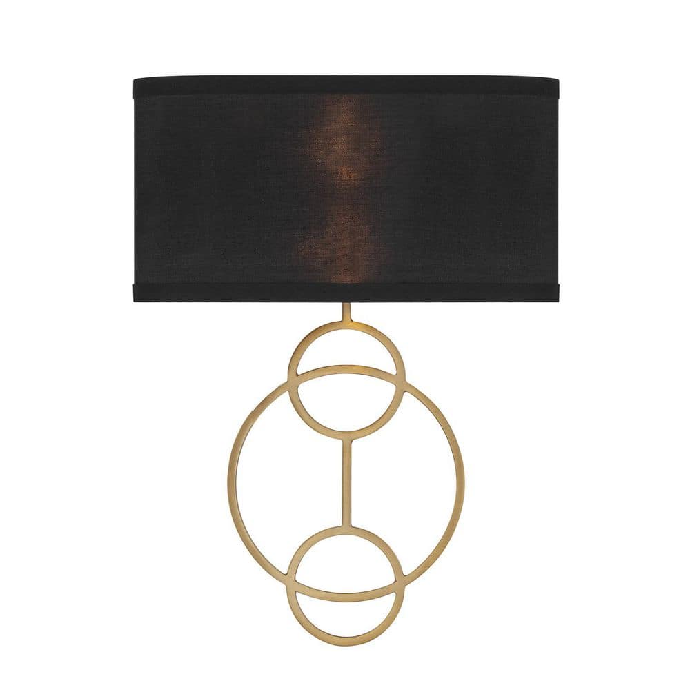10 in. 2-Light Vibrant Gold Sconce price history on PriceWatchPro