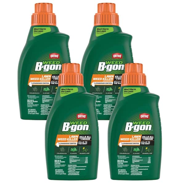 Weed B-gon Lawn Weed Killer Concentrate Plus Crabgrass Control 32 fl. oz. Concentrated Weed Killer (4-Pack)