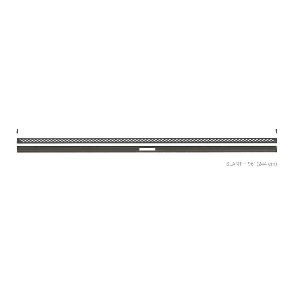 Kerdi-Line-Vario Dark Anthracite 96 in. Slant Grate and Channel Floor Installation Kit for Accessory price history on PriceWatchPro