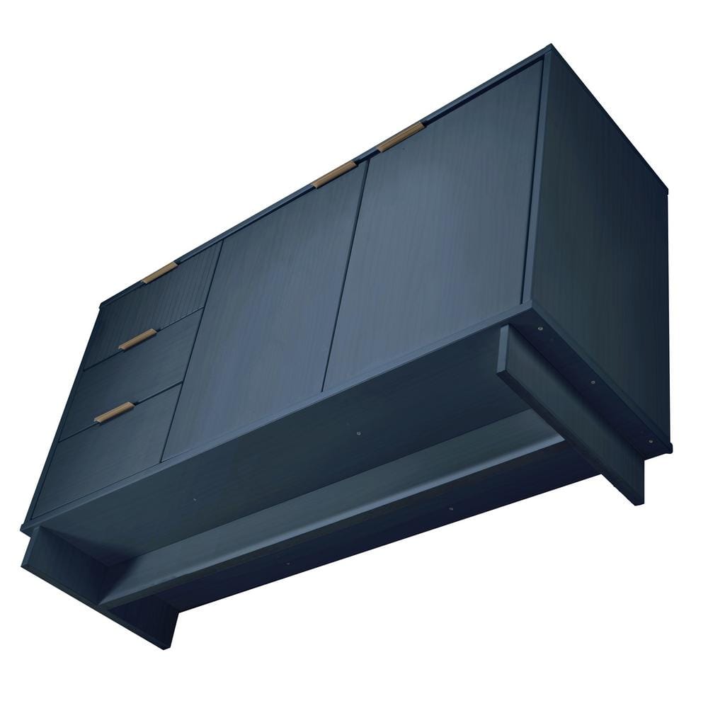Granville 55" Midnight Blue MDF Modern Sideboard