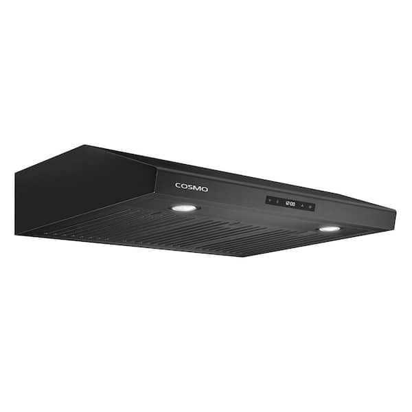 30 in. Haven Collection 500 CFM Ducted Under Cabinet Range Hood, Touch Controls, LED Lights in Matte Black