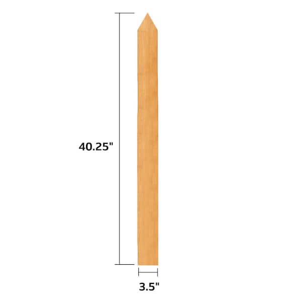 ProWood 1/2 in. x 3-1/2 in. x 40-1/4 in. Western Red Cedar Pointed