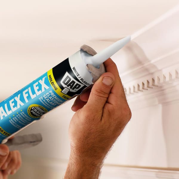 DAP Alex Flex 10.1 oz. White Premium Molding and Trim Sealant (12