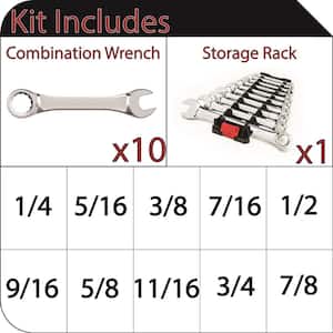 SAE Combination Wrench Set (10-Piece)