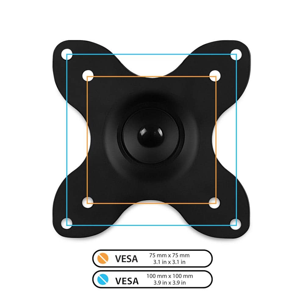 Black Full Motion TV Wall Mount for 19-27 Inch Screens