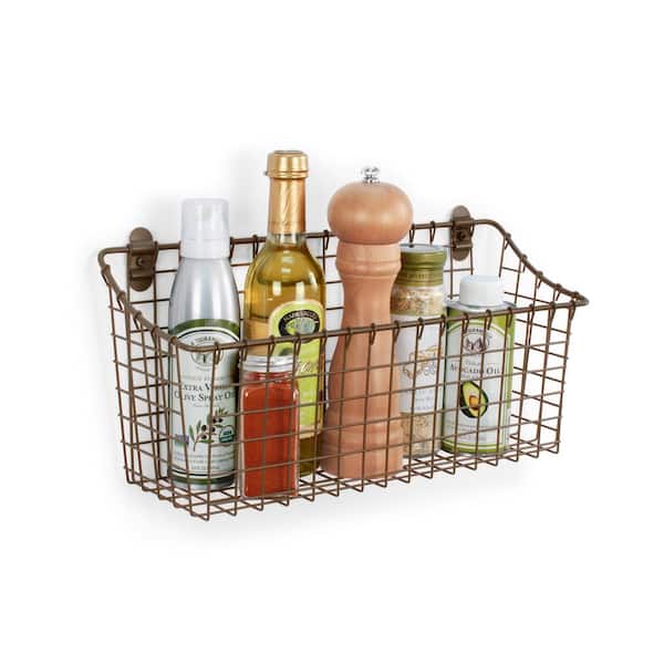 Antiqued Wire Basket Soap Bottle Holder  Antique wire baskets, Wire baskets,  Bottle holders