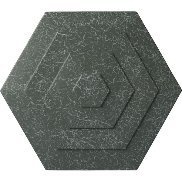 Ekena Millwork 23-1/4" x 7/8" Woodruff Urethane Ceiling, Athenian Green Crackle