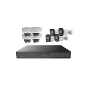 Hybrid 16CH 1080p 2TB Smart DVR Security Camera System with 8 Wired Indoor/Outdoor IR Cameras
