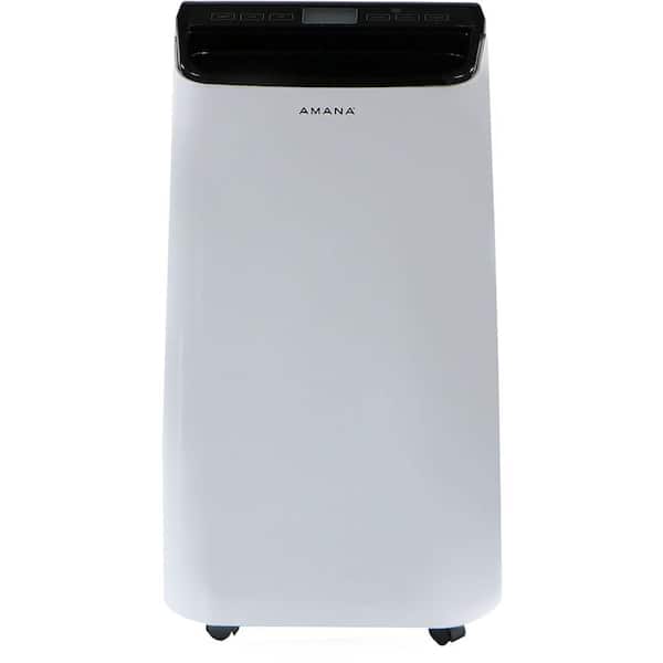 7,500 BTU Portable Air Conditioner Cools 500 Sq. Ft. with LCD Display,  Auto-Restart and Wheels in White