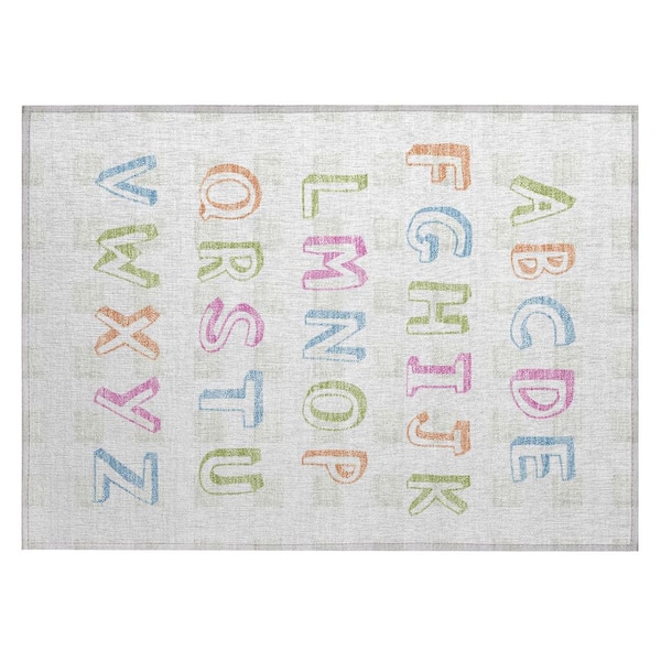 Chantille Machine Washable Indoor/Outdoor Abstract ACN2827 Ivory 2 ft. x 3 ft. Accent Rug