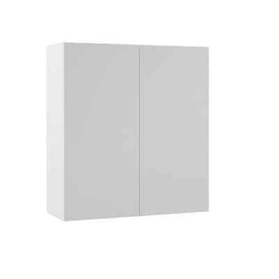 Hampton Bay Designer Series Edgeley, White Melamine Cabinets