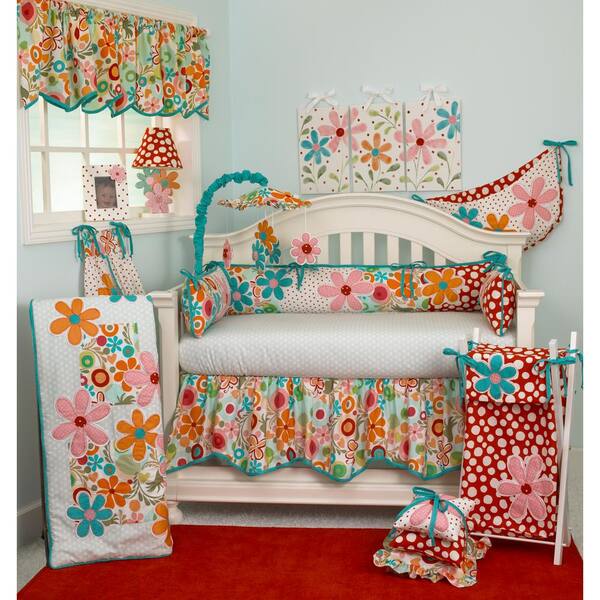 Cotton Tale Designs Lizzie Colorful Floral Wall Art