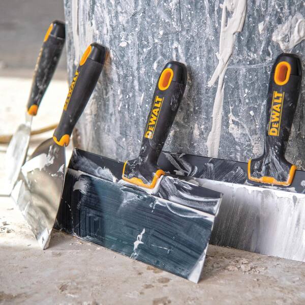 8 in. Stainless Steel Hammer-End Taping Knife with Soft Grip Handle