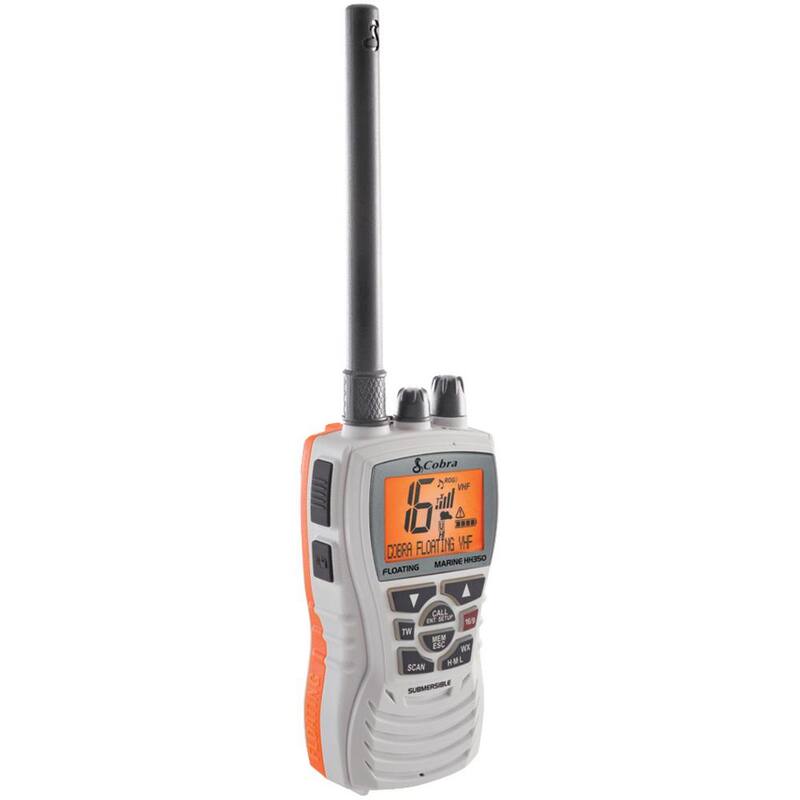 Marine 6-Watt Floating VHF Radio, White