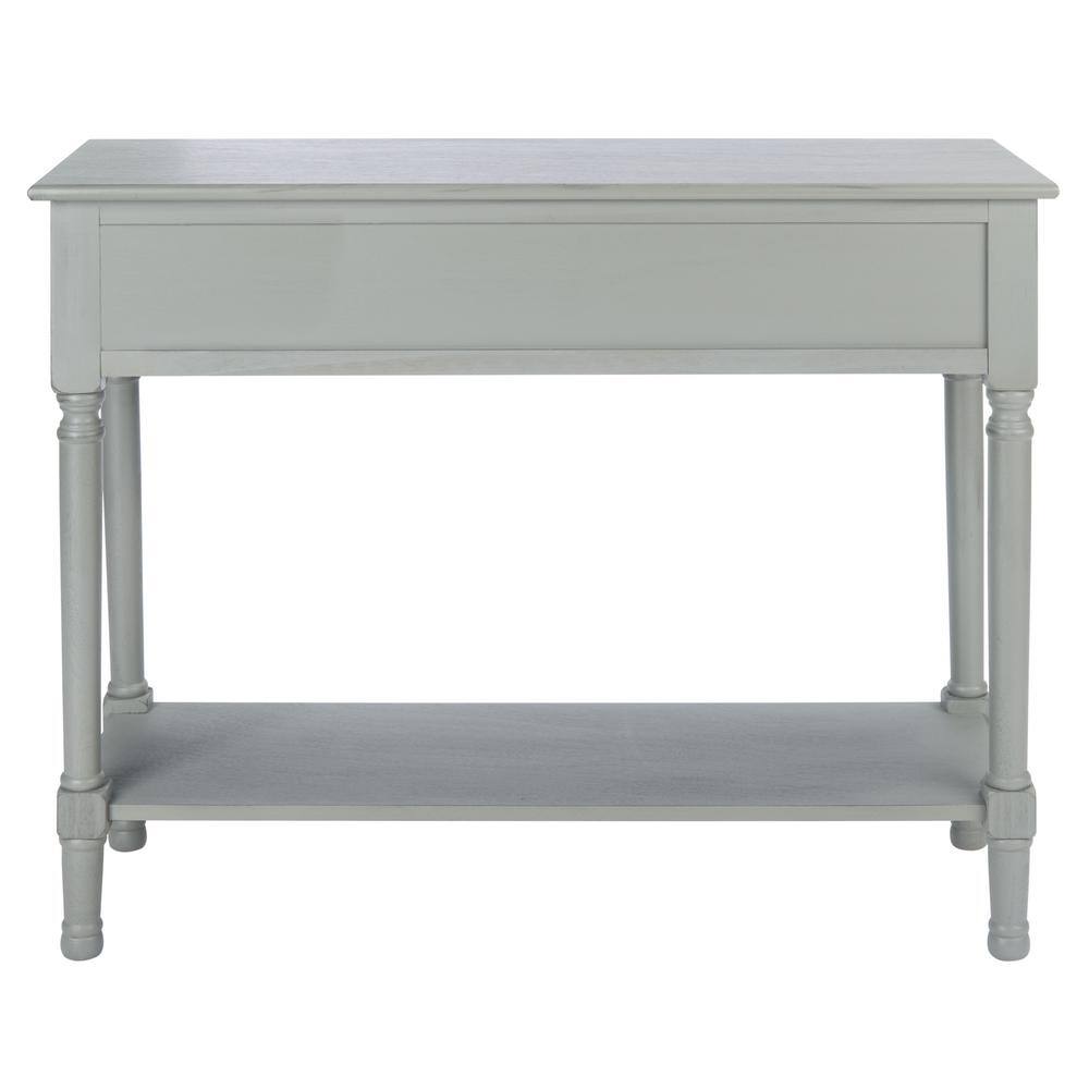 Distressed Gray Pinewood Hallway Table with Storage